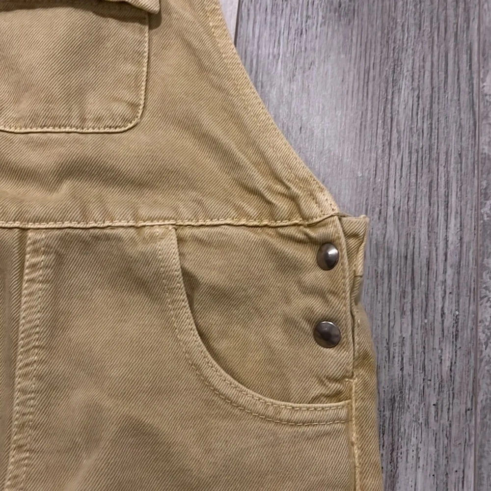 Zara Unisex Sand Denim Overalls Size 4-5